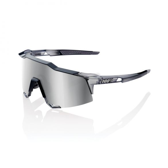 100% Speedcraft fietsbril polished crystal grijs met hiper lens grijs 18/61001H-253-76