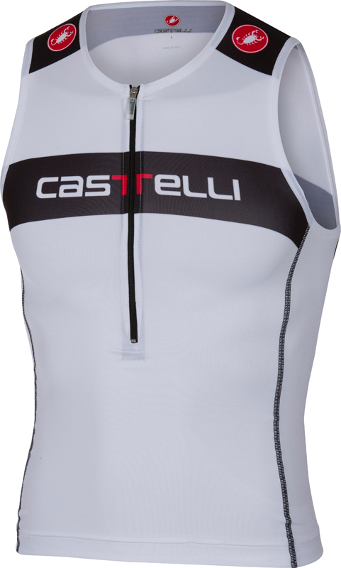 Castelli Core tri top wit/zwart heren 14108-001