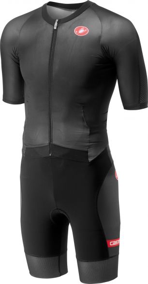 Castelli All out speed trisuit korte mouw zwart heren 18104-010
