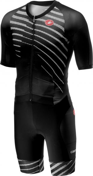 Castelli All out speed trisuit korte mouw zwart/zwart heren 18104-110