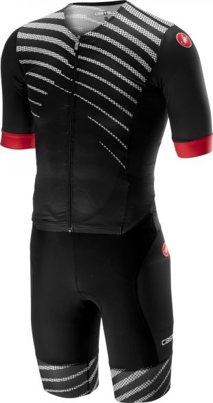 Castelli Free sanremo trisuit korte mouwen zwart/zwart heren 18109-110