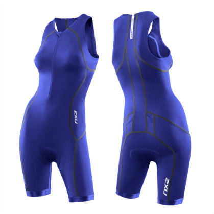 2XU Active tri suit dames 2014 WT2718d Nautic blue  2XUMT2718DNABL