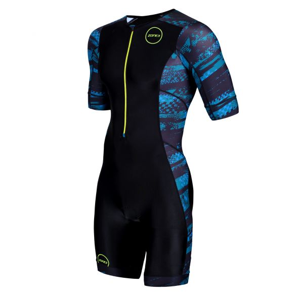 Zone3 Activate plus korte mouw trisuit Stealth speed heren TS19MACPP106