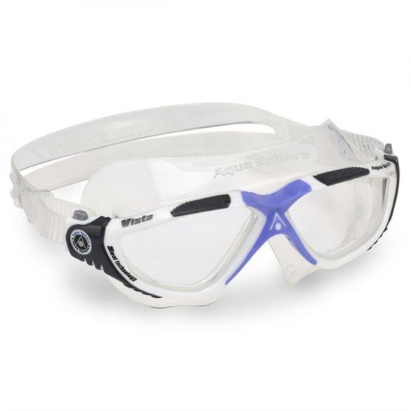 Aqua Sphere Vista Lady transparante lens zwembril zilver/paars ASMS1750950LC