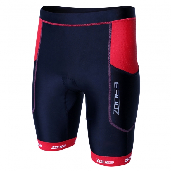 Zone3 Aquaflo plus tri short zwart/rood heren 16211