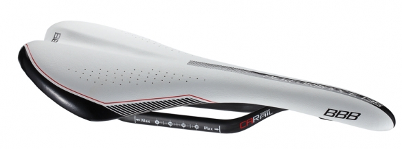 BBB Feather zadel BSD-65 wit 2973136507