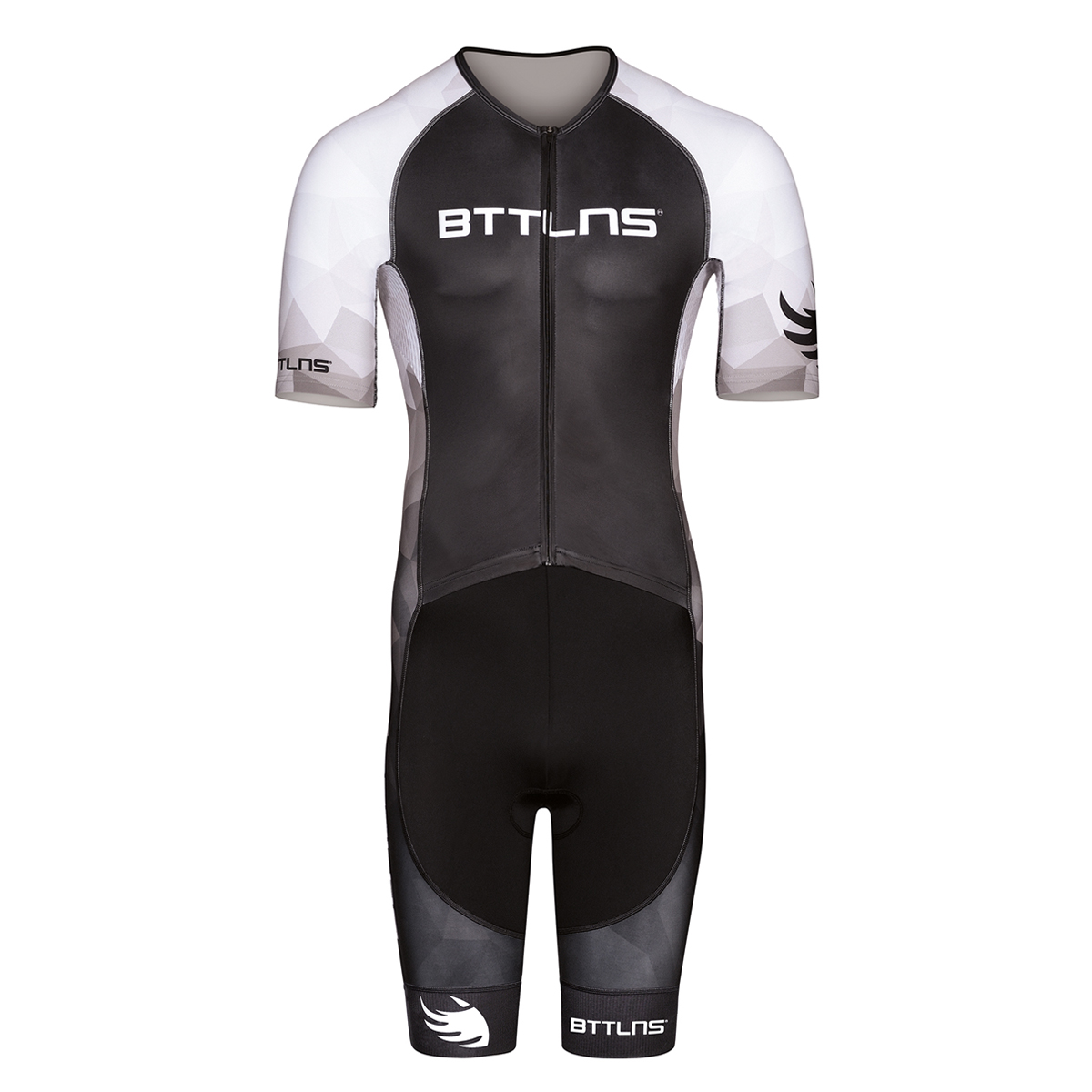 BTTLNS Typhon 2.0 SE trisuit korte mouw zwart/wit heren 0222001-125