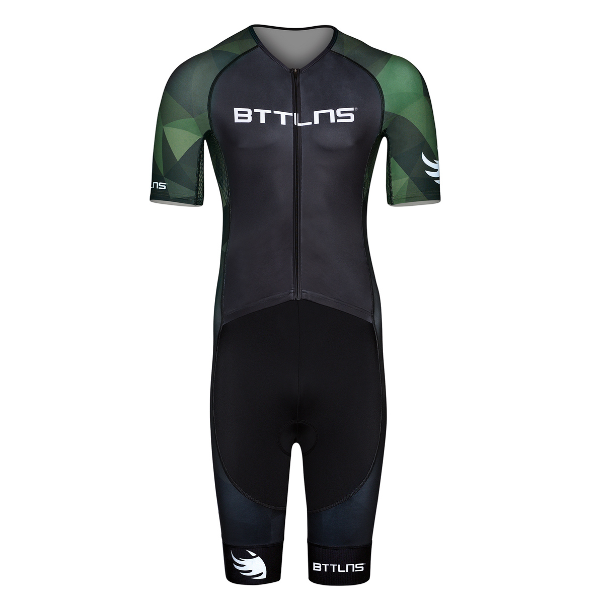 BTTLNS Typhon 2.0 SE trisuit korte mouw groen heren 0222001-124