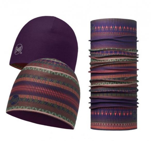 BUFF Microfiber reversible hat + original BUFF combi oslo paars 113283622-VRR