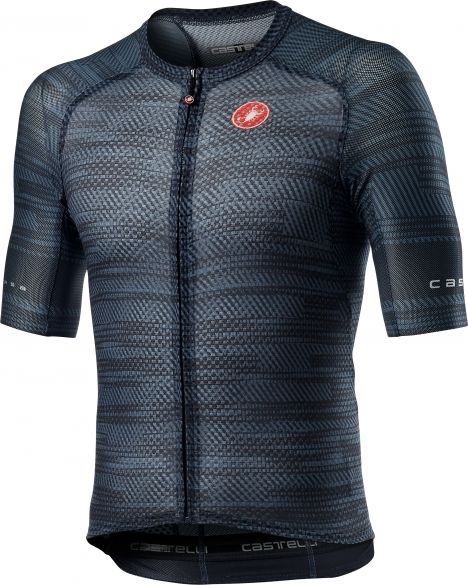 Castelli Climber's 3.0 SL korte mouw fietsshirt donkerblauw heren 21012-070