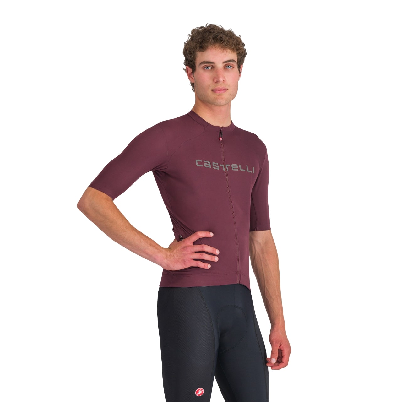 Castelli Prologo Lite fietsshirt korte mouw deep bordeaux heren 4524009-625