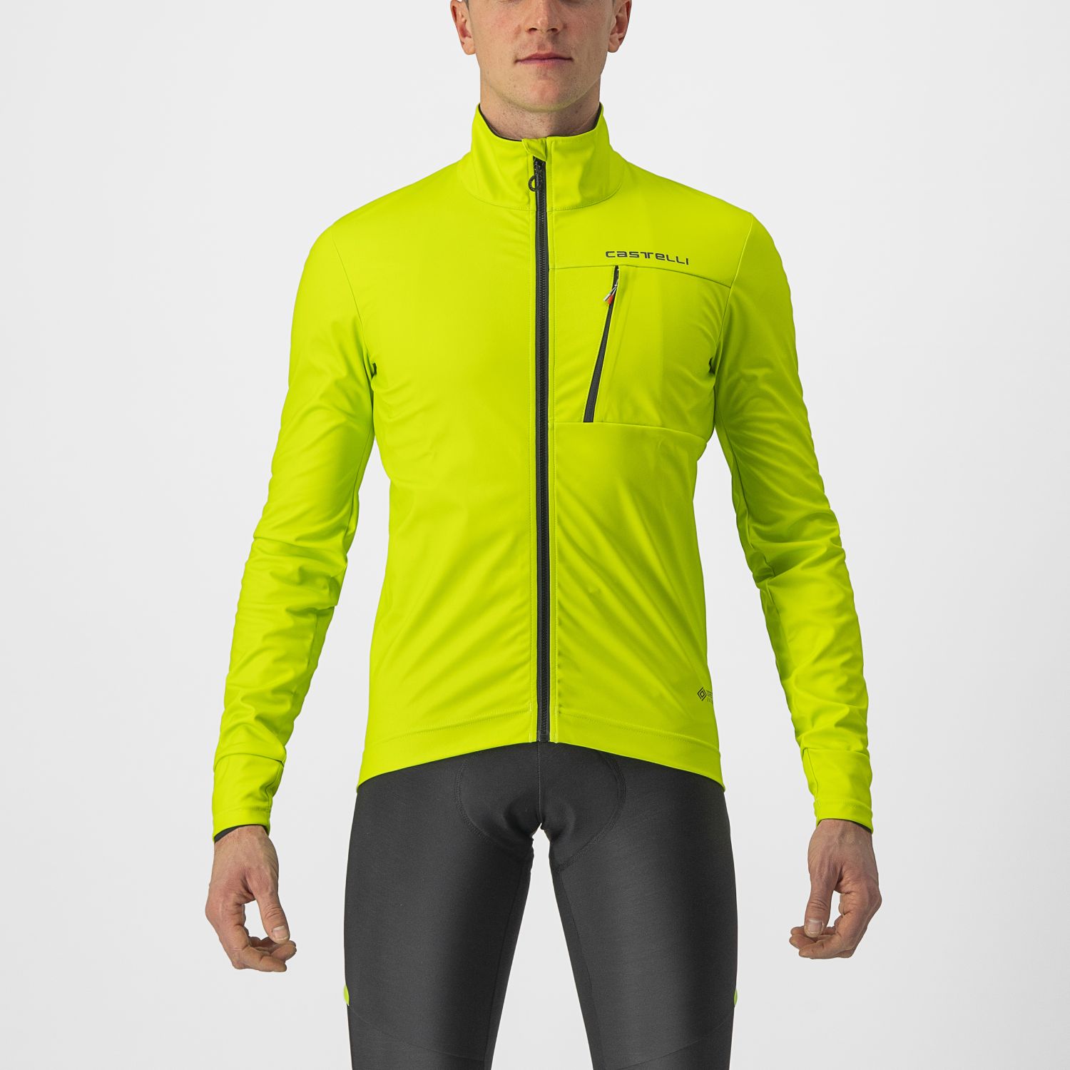 Castelli GO fietsjack groen/geel heren 4521504-383