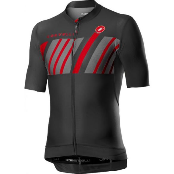 Castelli Hors Categorie korte mouw fietsshirt donkergrijs heren 4520013-030