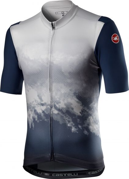 Castelli Polvere korte mouw fietsshirt grijs heren 21009-030