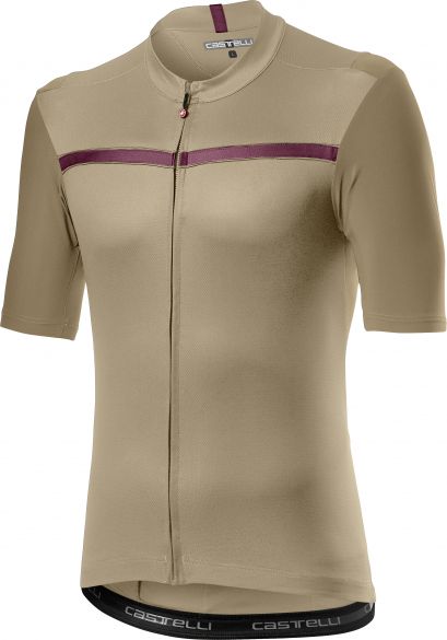 Castelli Unlimited korte mouw fietsshirt beige heren 20023-140
