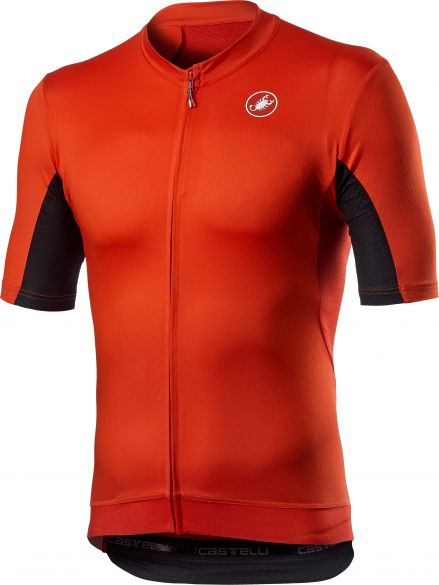 Castelli Vantaggio korte mouw fietsshirt rood heren 20018-656