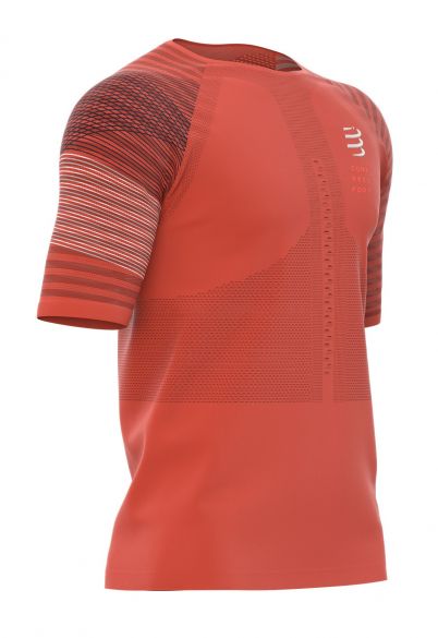 Compressport Racing ss t-shirt oranje heren TSRUNR-SS-22