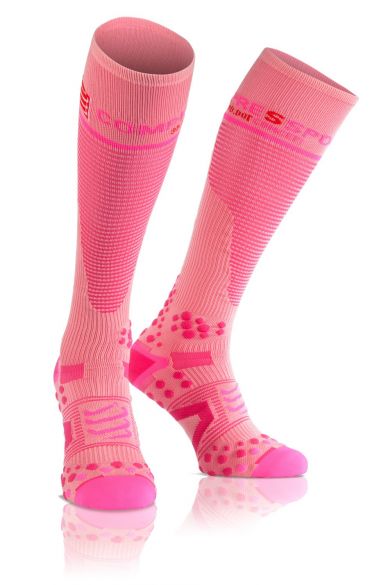 Compressport Fullsocks v2.1 compressiesokken roze FSV211-3430
