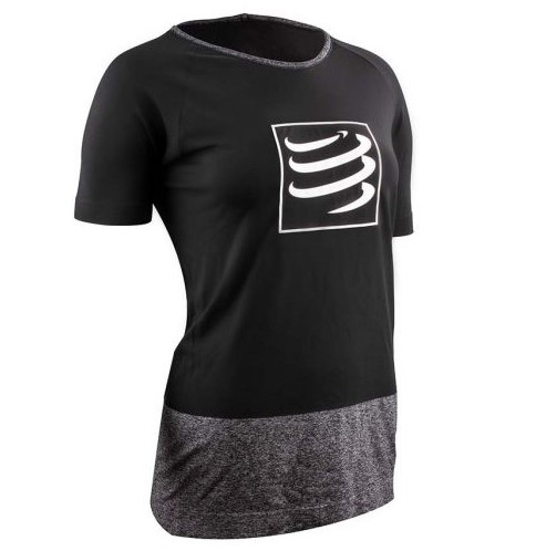 Compressport Training t-shirt zwart dames TSTNW-SS99