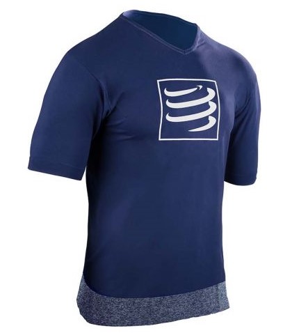 Compressport Training t-shirt blauw heren TSTN-SS5080