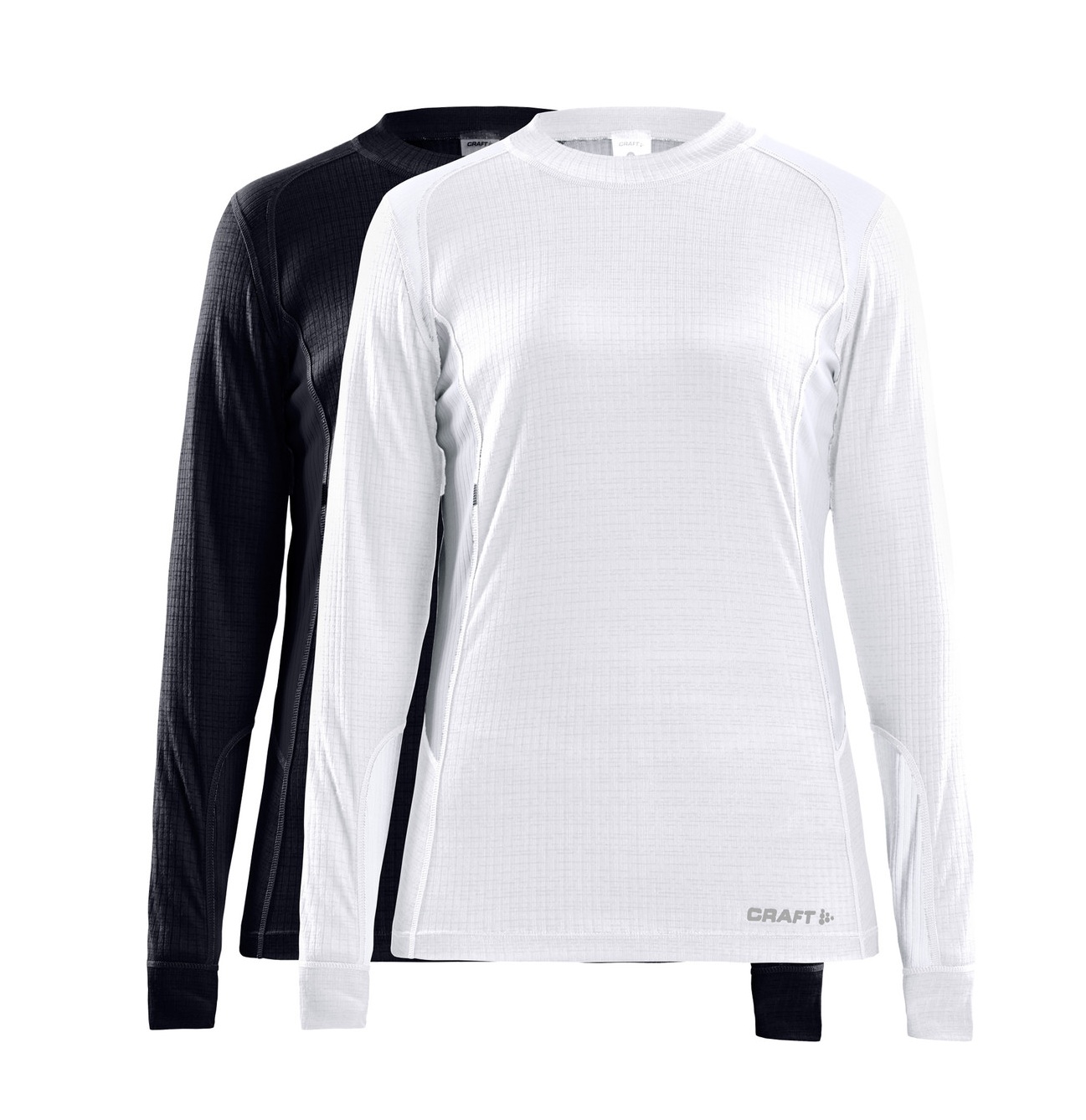 Craft Core Dry ondershirt 2-pack lange mouw zwart/wit dames  1911945-999000