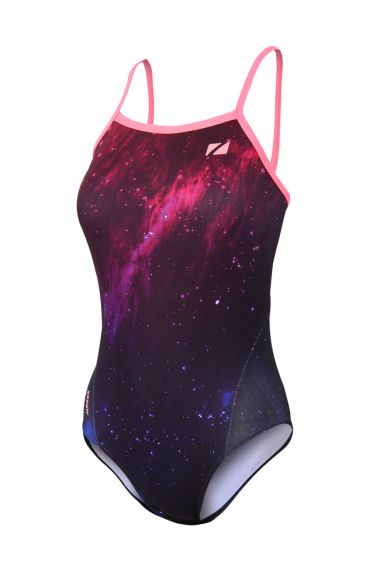 Zone3 Cosmic 2.0 Strap back badpak zwart/paars dames SW18WCOS114