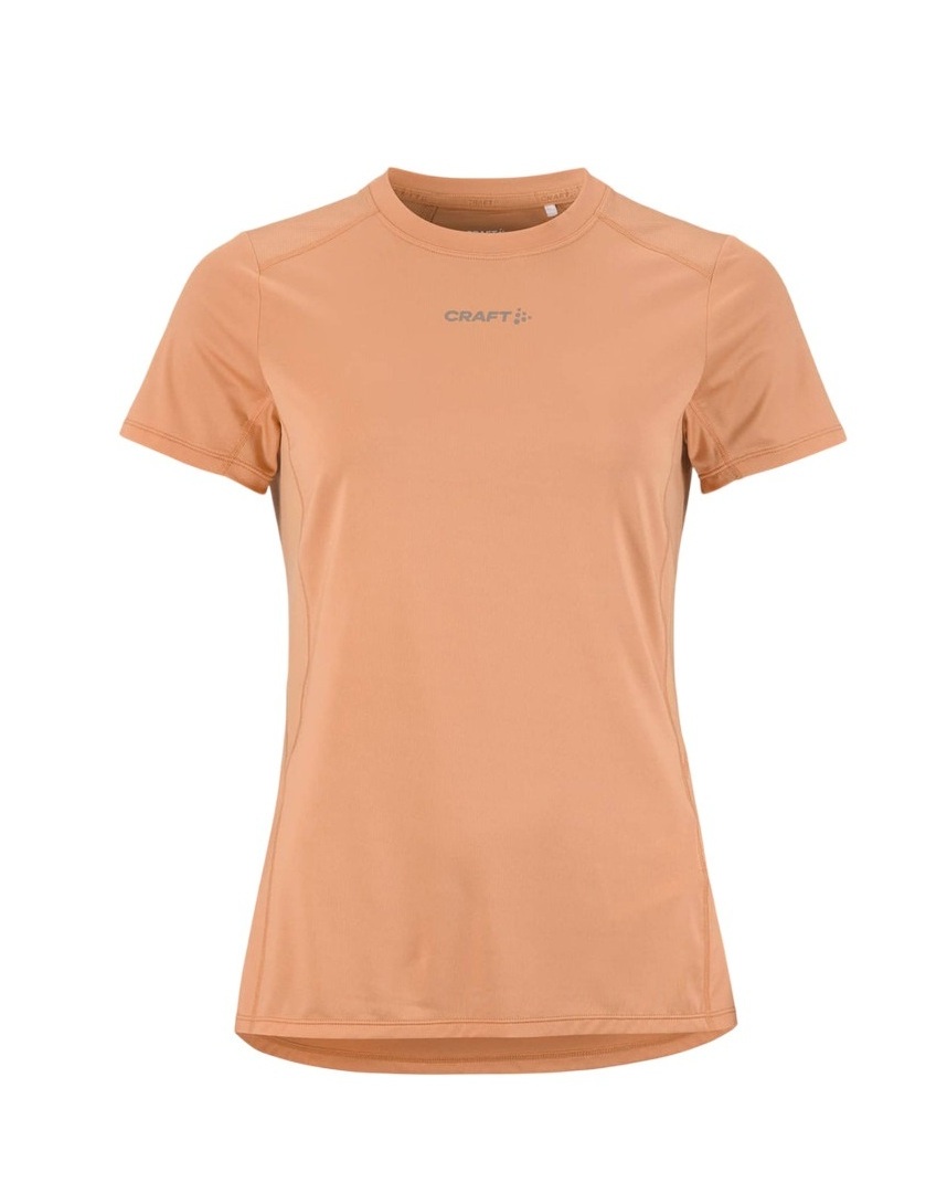 Craft ADV Essence 2 hardloopshirt korte mouw oranje dames  1914798-245000