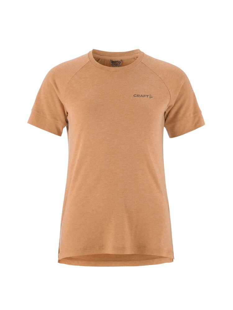 Craft Adv Trail Wool ondershirt korte mouw oranje dames 1913722-246200