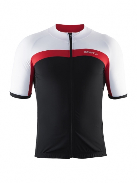Craft Velo fietsshirt zwart/wit/rood heren 1903993-9430