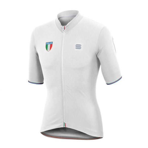 Sportful Italia CL jersey fietsshirt wit heren 1101881-101-VRR