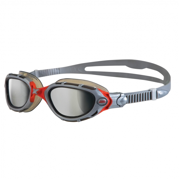 Zoggs Predator Flex zwembril grijs/rood - spiegellens 305848