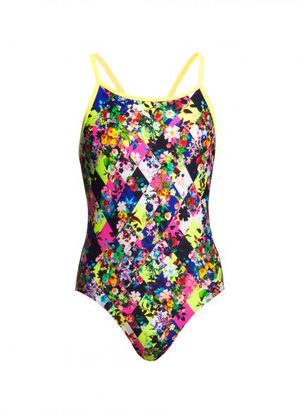 Funkita Princess cut diamond back badpak meisjes FS11G01749