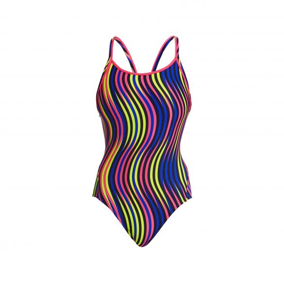 Funkita Squiggle piggle diamond back badpak dames FS11L02436