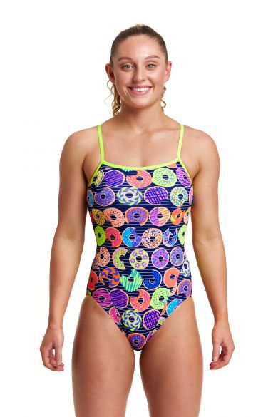 Funkita Dunkin Donuts single strap badpak dames FS15L02065
