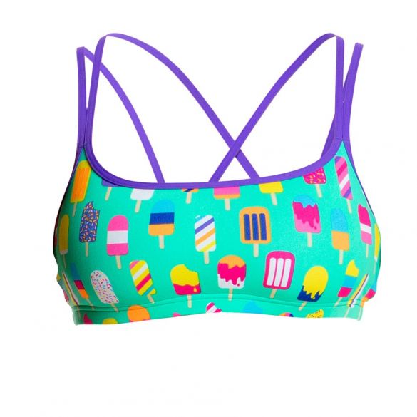 Funkita Popsicle parade Criss cross Sports bikinitop dames FS33L01717
