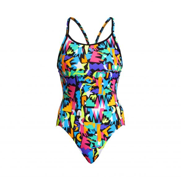 Funkita Paper Cut diamond back badpak dames FS11L71235