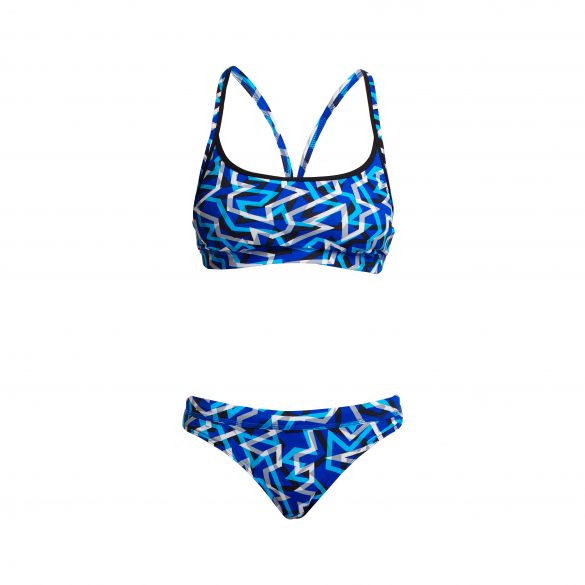Funkita Ticker Tape Sports bikini set dames FS02L02640 + FS03L02640
