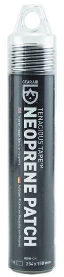 Gear Aid Tenacious Tape Iron-On Neoprene Patch Black 25x15cm  MN16110