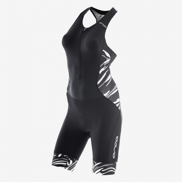 Orca 226 kompress race trisuit mouwloos zwart/wit dames GVD702