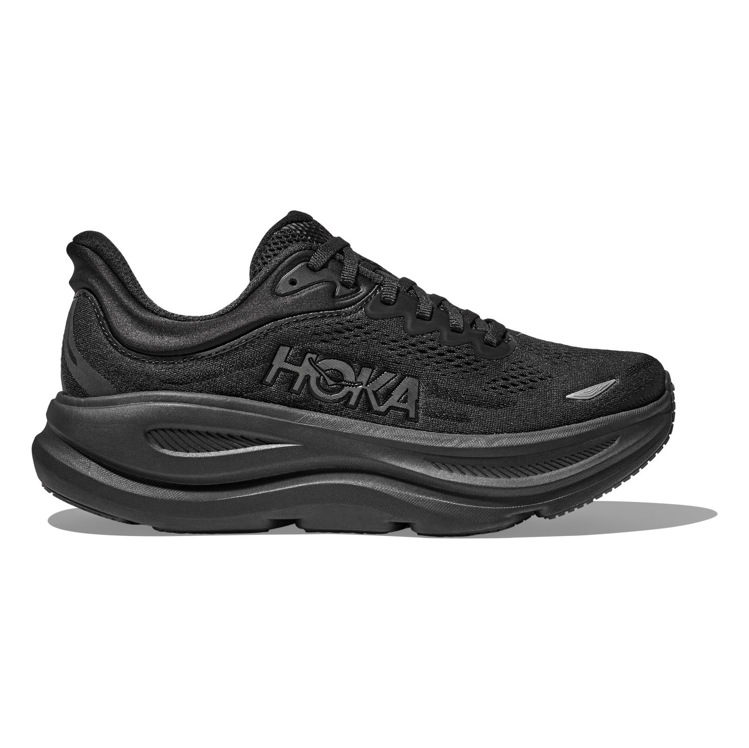 Hoka Bondi 9 WIDE hardloopschoenen Black/Black dames 1162014-BBLC