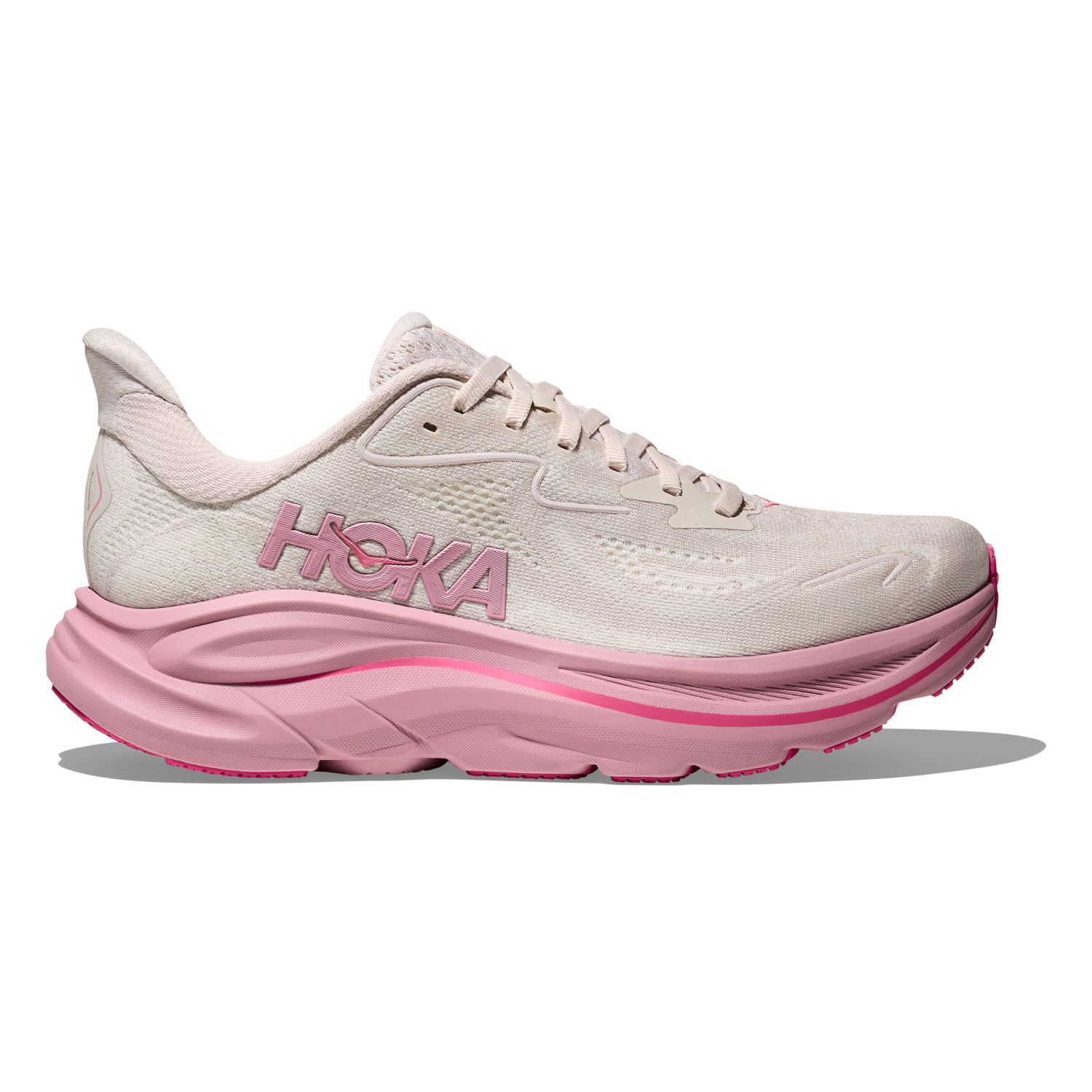 Hoka Clifton 10 hardloopschoenen Rose Cream/Rose Dried dames 1162031-RMD