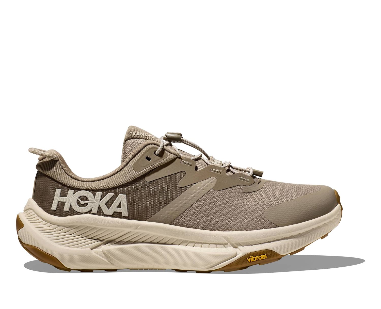 Hoka Transport hardloopschoenen dune/eggnog milk heren 1123153-DEGG