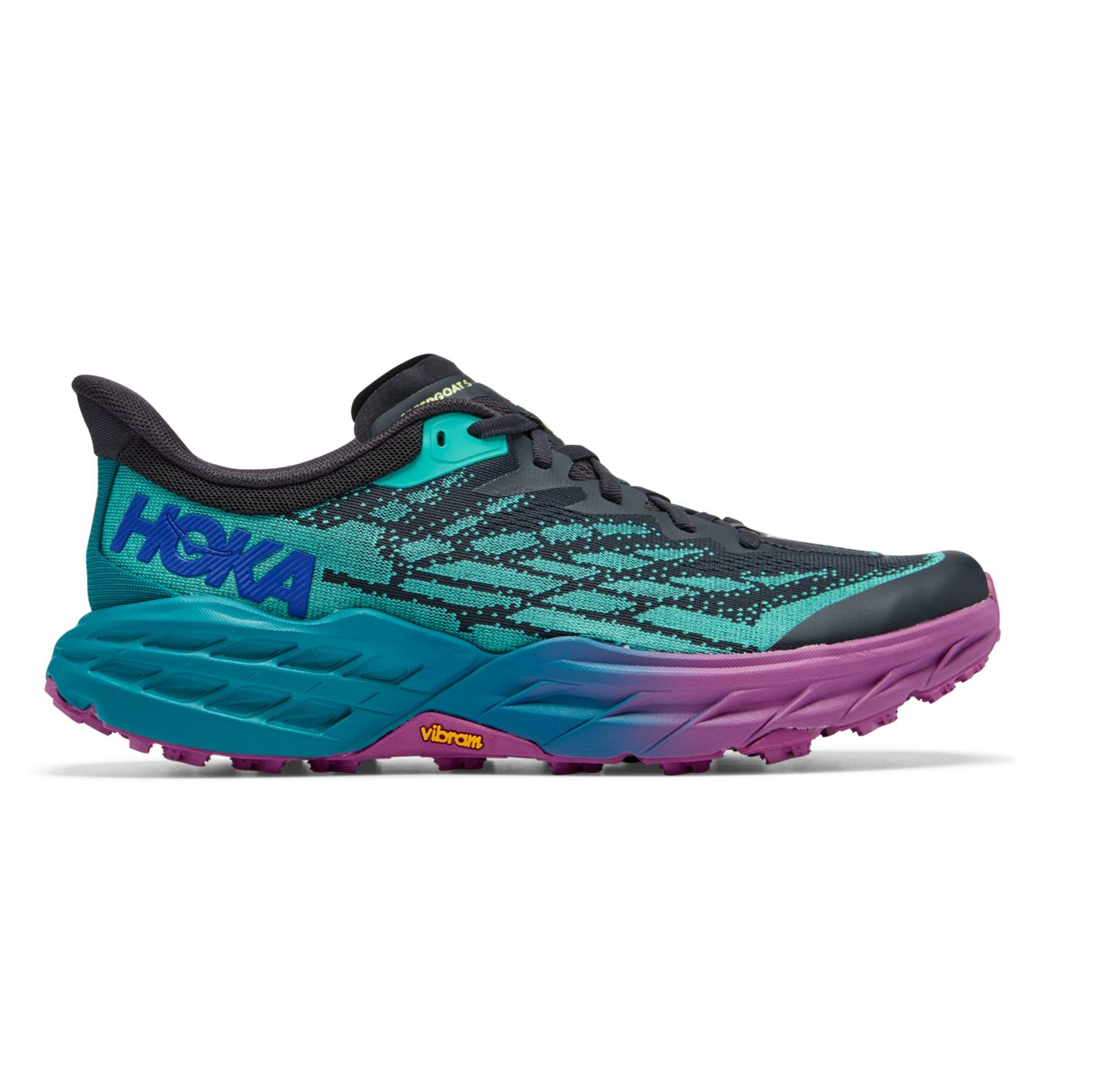 Hoka Speedgoat 5 hardloopschoenen blauw/paars heren 1123157-BGKY