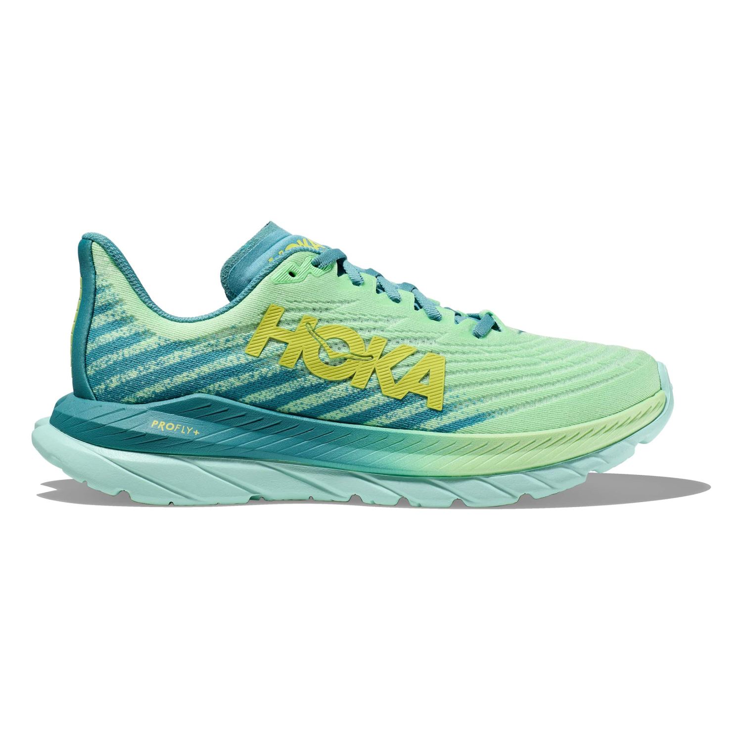 Hoka Mach 5 hardloopschoenen lichtgroen heren 1127893-LGOM