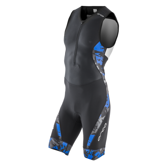 Orca 226 kompress race trisuit mouwloos blauw heren HVD016