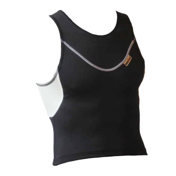 Ironman tri top mouwloos EX zwart heren IM5503-15/10