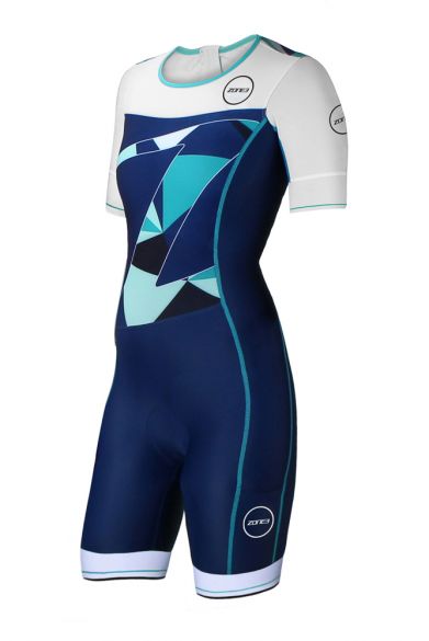 Zone3 Lava long distance korte mouw trisuit dames TS18WLSS103