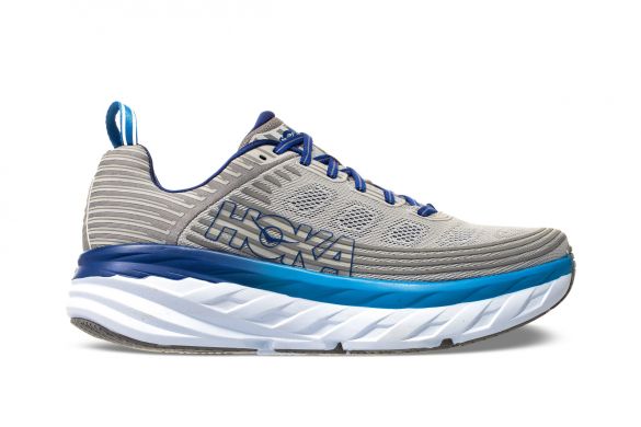 Hoka One One Bondi 6 wide hardloopschoenen blauw/grijs heren 1019271-VBFG-VRR