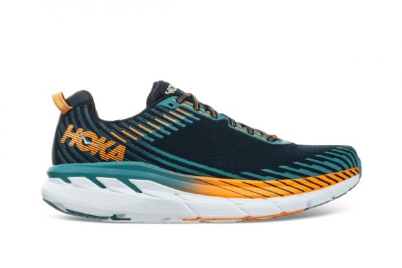 Hoka One One Clifton 5 hardloopschoenen zwart/blauw heren 1093755-BISB