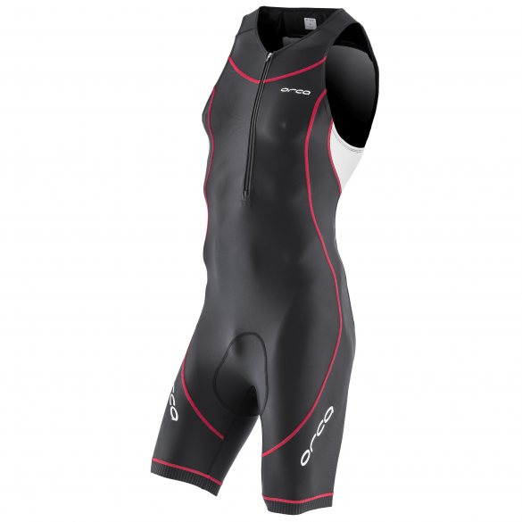 Orca Core basic race mouwloos trisuit zwart/wit/rood heren JVCF15